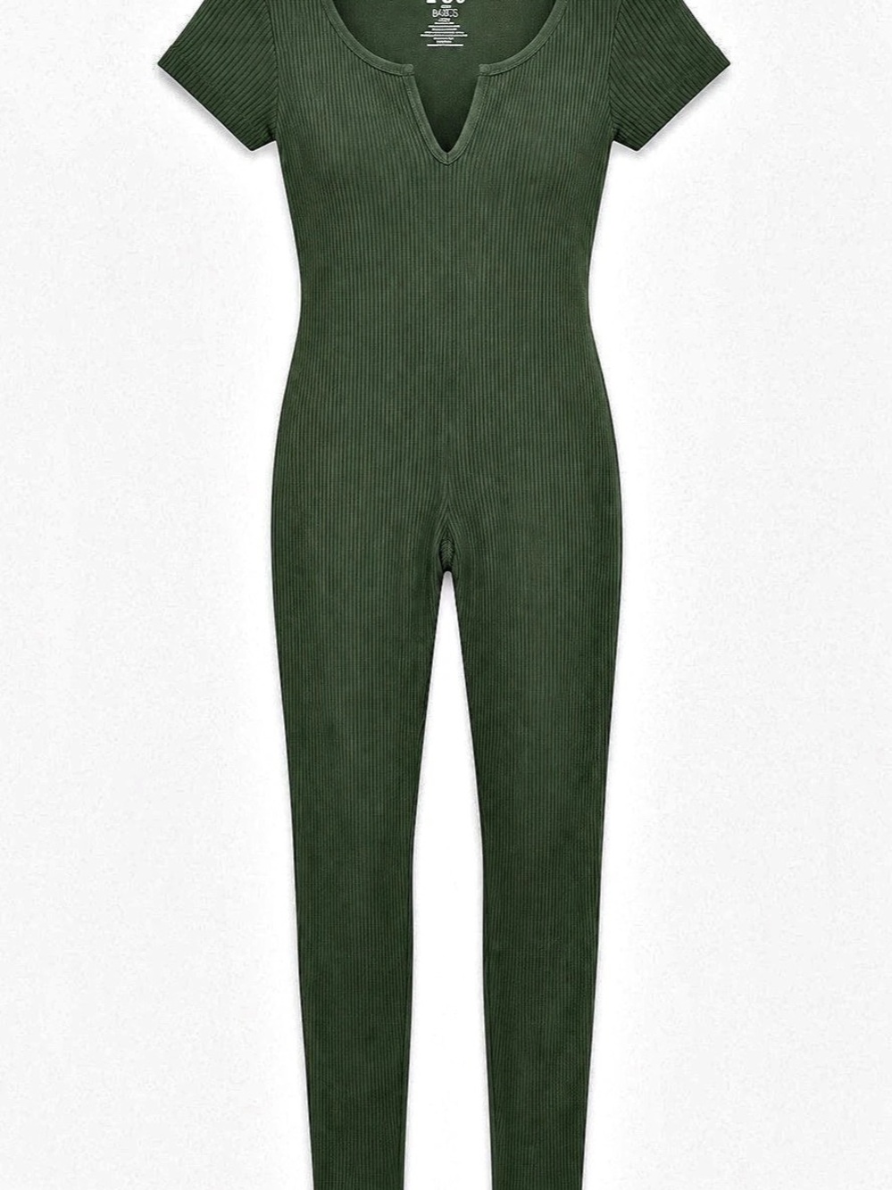 NWOT Fct Basics Ribbed Jumpsuit Ribbed Green Jumpsuit Size Small